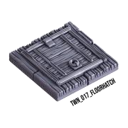 Floor Hatch – Medieval Town 3D-printet terræn (TWN_017)
