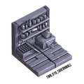 Tavern Wall – Medieval Town 3D-printet terræn (TWN_019)