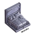 Bed A – Medieval Town 3D-printet terræn (TWN_024)