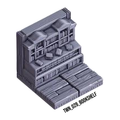 Bookshelf – Medieval Town 3D-printet terræn (TWN_028)
