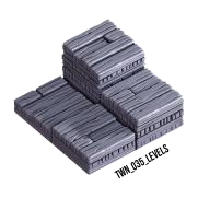 Levels – Medieval Town 3D-printet terræn (TWN_035)