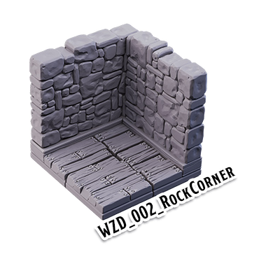Rock Corner – Wizard's Home 3D-printet terræn (WZD_002)