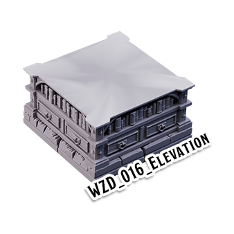 Elevation – Wizard's Home 3D-printet terræn (WZD_016)