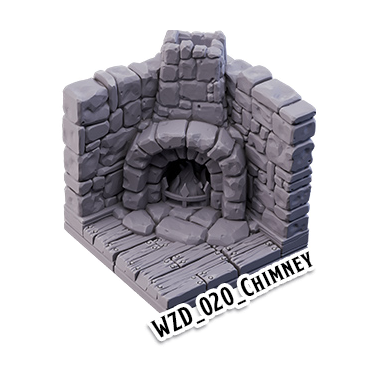 Chimney – Wizard's Home 3D-printet terræn (WZD_020)