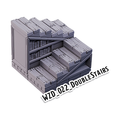 Double Stairs – Wizard's Home 3D-printet terræn (WZD_022)