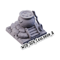 Cauldron A – Wizard's Home 3D-printet terræn (WZD_026)