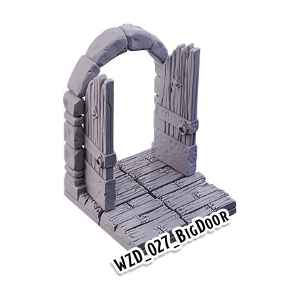 Big Door – Wizard's Home 3D-printet terræn (WZD_027)