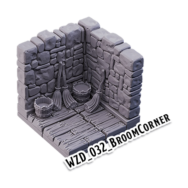 Broom Corner – Wizard's Home 3D-printet terræn (WZD_032)