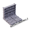 Library Wall 2 – Wizard's Home 3D-printet terræn (WZD_042)