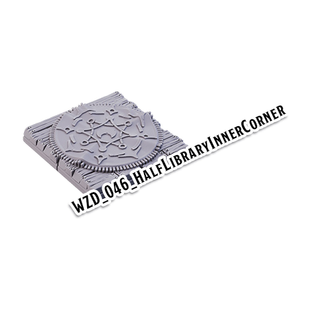 Half Library Inner Corner – Wizard's Home 3D-printet terræn (WZD_047)