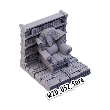 Sofa – Wizard's Home 3D-printet terræn (WZD_052)