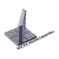 Diagonal Library Wall – Wizard's Home 3D-printet terræn (WZD_054)