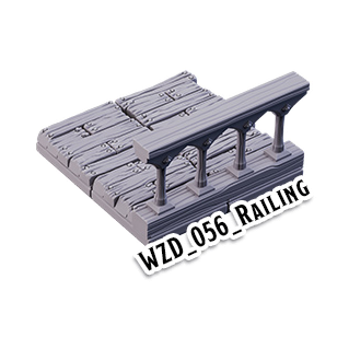 Railing – Wizard's Home 3D-printet terræn (WZD_056)