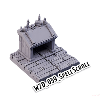 Spell Scroll – Wizard's Home 3D-printet terræn (WZD_059)